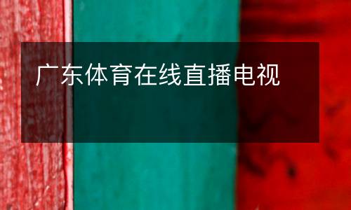 廣東體育在線直播電視