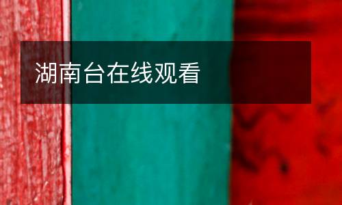 湖南臺在線觀看