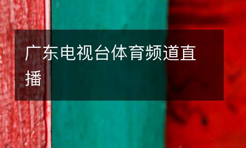 廣東電視臺體育頻道直播