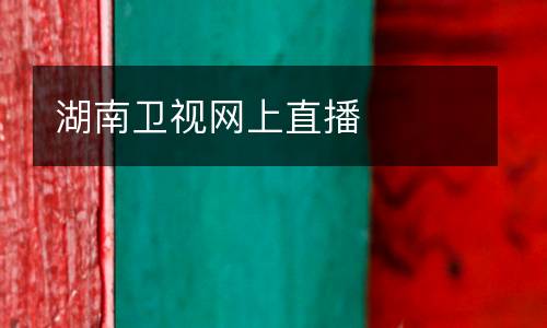 湖南衛(wèi)視網(wǎng)上直播